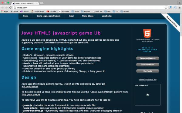 best HTML5 and javascript game engine libraries  jawjs