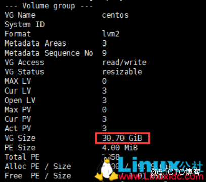 VMware下Linux根分区磁盘扩容_卷组_10