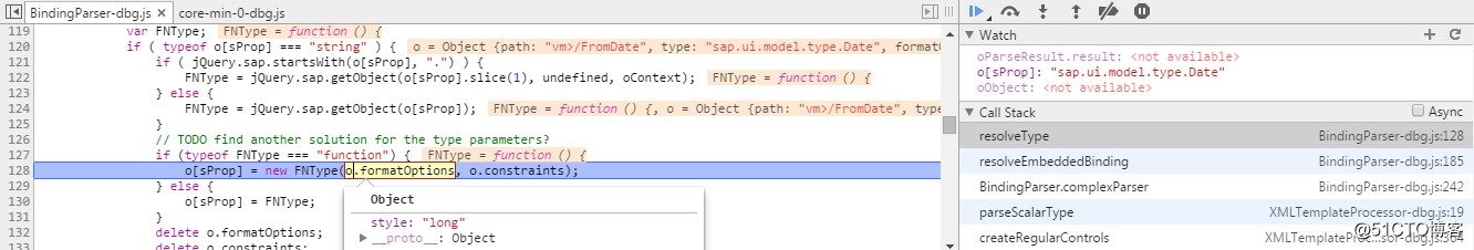resolveType - when is date type for DateFormat used when initialization_SAP UI5_06