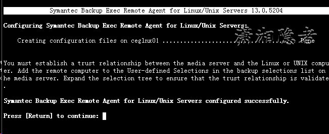 remote agent backup exec 2010