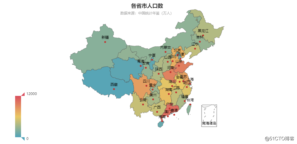 pyecharts 绘制中国地图_百度