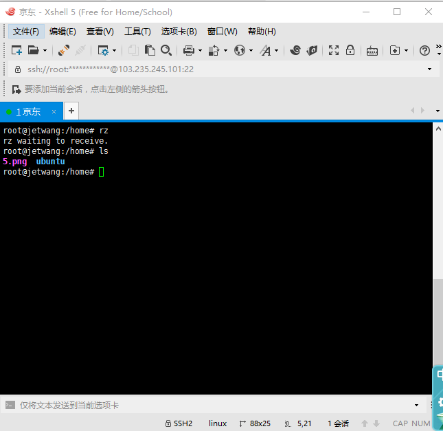 玩玩Linux云主机-使用XShell从Windows上传文件到Linux服务器，下载到本地_服务器_04