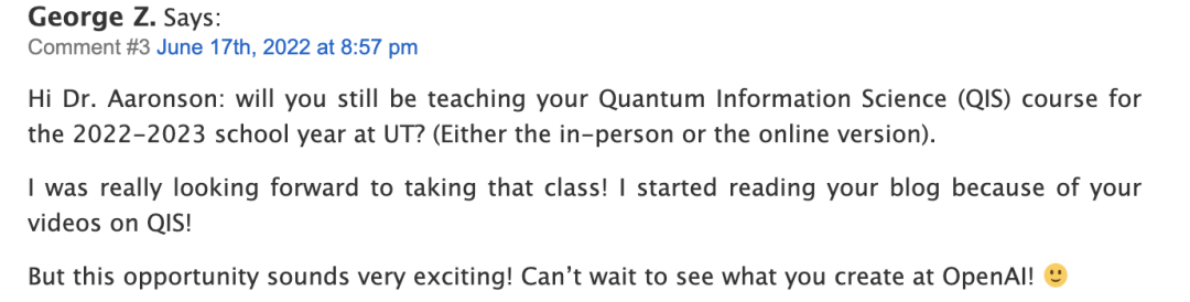量子计算大神Aaronson加盟OpenAI！他还是姚班学霸陈立杰导师