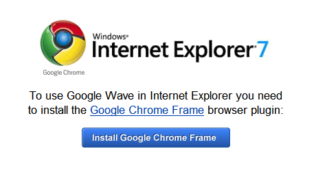 Google Chrome Frame 让微软很没有安全感