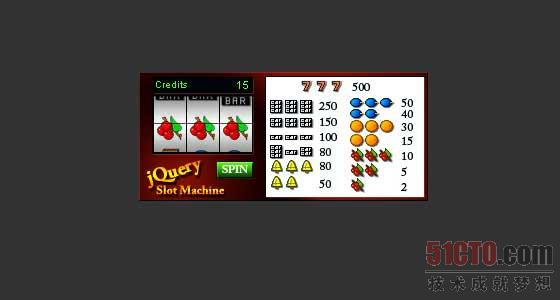 Slot Machine jQuery Game