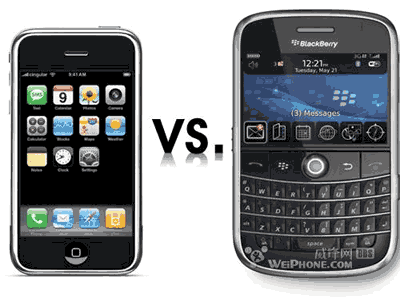 BlackBerry VS iPhone