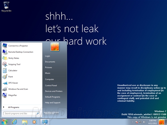 Windows 8早期版本泄露下载