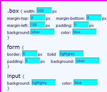 CSS Form Code Maker