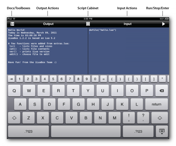 iLuaBox：在iPhone/iPad上随时随地用Lua编程
