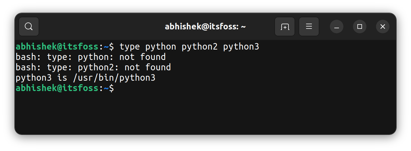 Checking Python version in Ubuntu