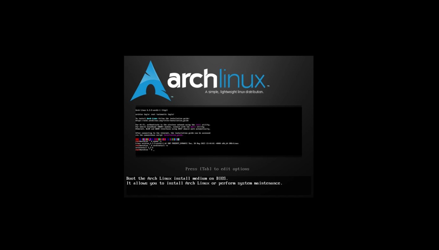Arch Linux 系统 2023.06.01 发布：搭载 Linux 内核 6.3
