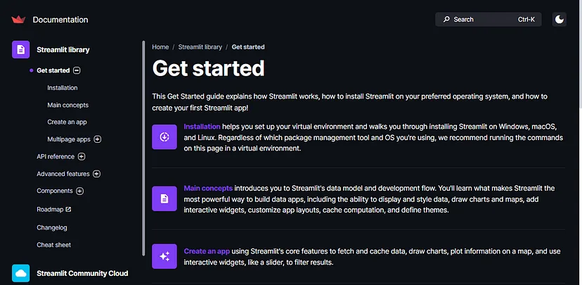使用Streamlit快速搭建和共享交互式应用