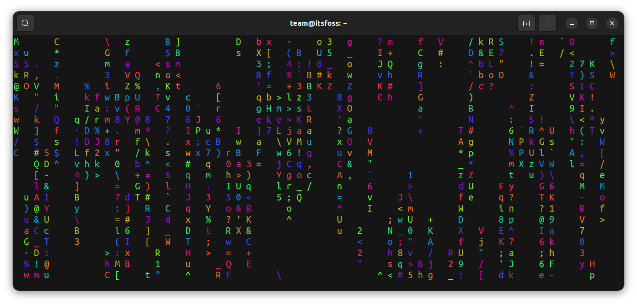 Cmatrix 配合 Lolcat 效果