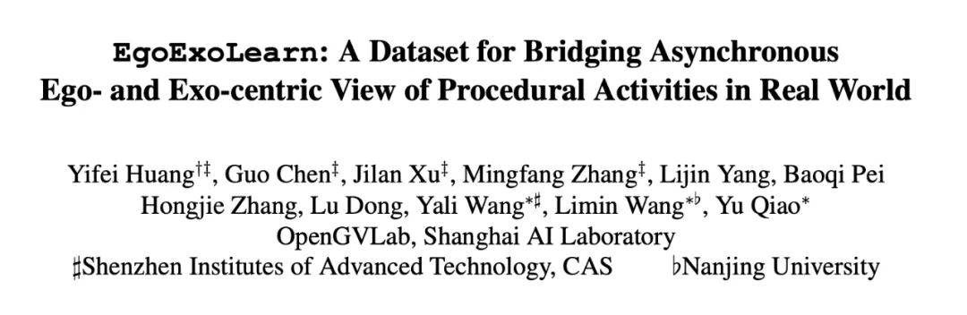 让智能体像孩子一样观察别人学习动作，跨视角技能学习数据集EgoExoLearn来了-AI.x社区