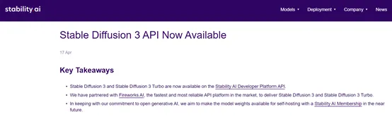 突发！Stable Diffusion 3，可通过API使用啦-AI.x社区