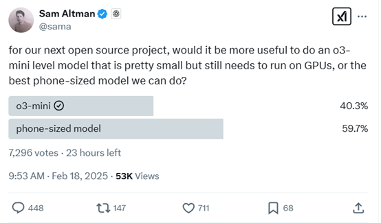 重磅！OpenAI将开源 o3-mini，或适合手机大模型-AI.x社区