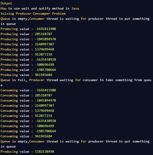 如何在 Java 中正确使用 wait, notify 和 notifyAll &#8211; 以生产者消费者模型为例